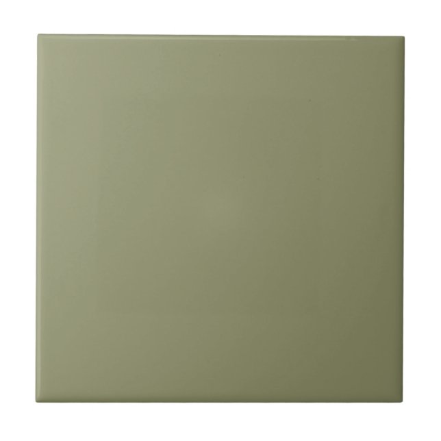 Timeless - Olive Ceramic Tile (Front)