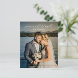 Timeless Photo Budget Wedding Thank You Card
