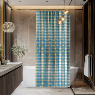 Timeless Plaid Shower Curtain – Gift for Men
