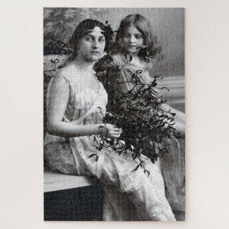 Timeless Portrait of Mother and Daughter Jigsaw Puzzle