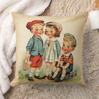 Timeless Retro Kids Cushion