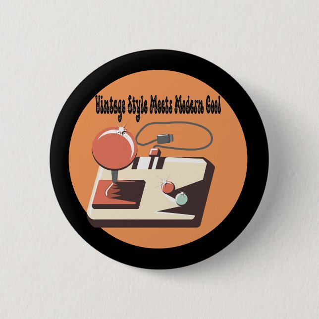 Timeless Retro Vibes  6 Cm Round Badge (Front)