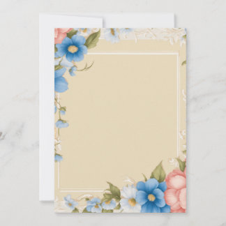 Timeless Romance: 5"x7" Flat Save The Date Card