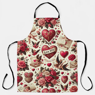 Timeless Romance: A Classic Valentine's Day Patter Apron