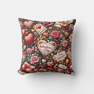 Timeless Romance: A Classic Valentine's Day Patter Cushion