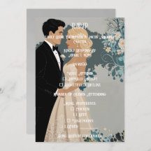 Timeless Romance: Watercolour Bride and Groom 