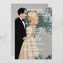 Timeless Romance: Watercolour Bride and Groom 