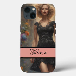 Timeless Romantic LBD  Vintage-Style Elegance iPhone 13 Case