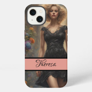 Timeless Romantic LBD Vintage-Style Elegance iPhone 13 Case