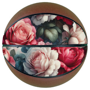 Timeless Rose Floral Charm Basketball