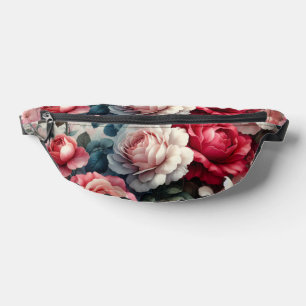 Timeless Rose Floral Charm Bum Bags