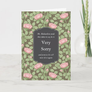 Timeless Roses Creative Personalised Brown Card