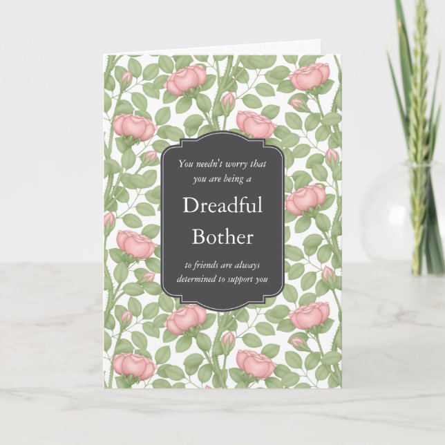 Timeless Roses Creative Personalised White Card (Front)