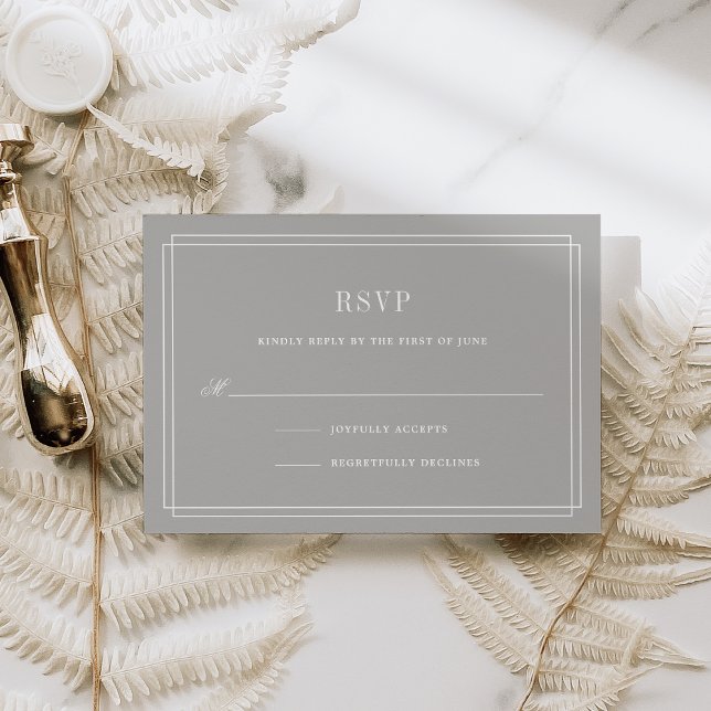 Timeless RSVP Card | Greige (Creator Uploaded)