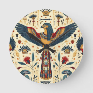 "Timeless Sands Egyptian Wall Clock" Round Clock