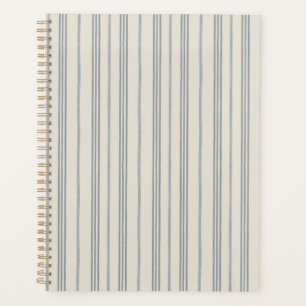 Timeless Slate Blue Painterly Stripe Pattern Plann Planner