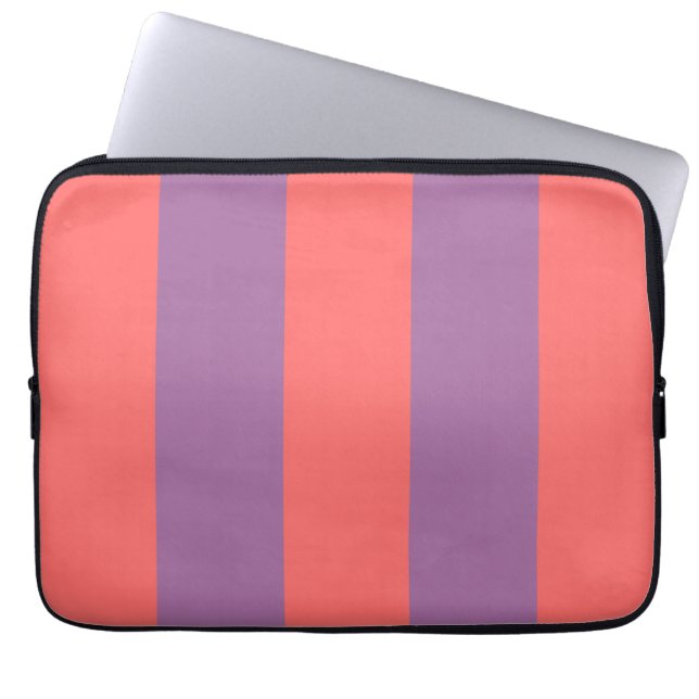 Timeless Stripes Retro Sundown Laptop Sleeve (Front)