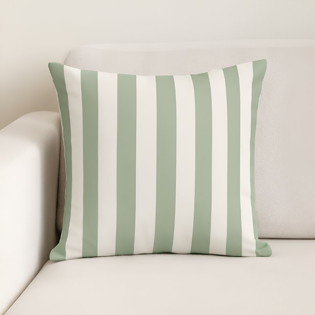Timeless Stripes Sage Green Cushion (Creator Uploaded)