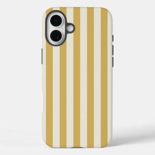 Timeless Stripes Yellow Mustard iPhone 16 Plus Case
