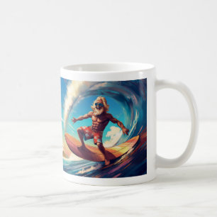 Timeless Surfing Spirit: Senior Wave Rider Coffee Mug