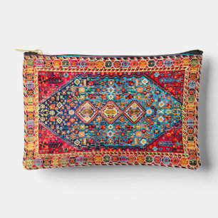 Timeless Tapestry: Colorful Moroccan Heritage Accessory Pouch