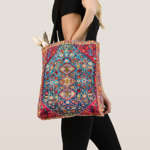 Timeless Tapestry: Colorful Moroccan Heritage Tote Bag
