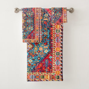 Timeless Tapestry: Colourful Moroccan Heritage Bath Towel Set