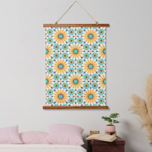 Timeless Tapestry: Colourful Moroccan Heritage Tex Hanging Tapestry