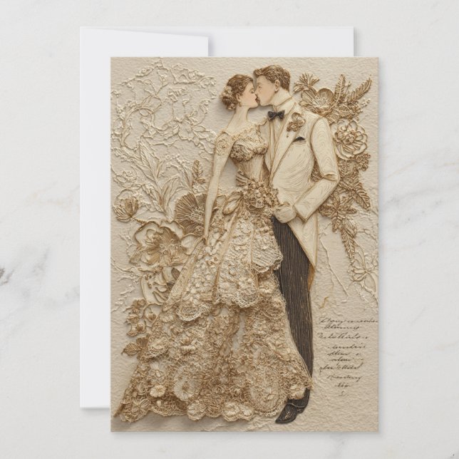 Timeless Together | Classic Vows Invitation (Front)