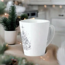 Timeless Tree Small Latte Mug | Holiday Drinkware