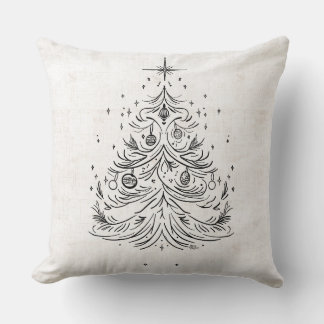 Timeless Tree & Starry Holiday Reversible Pillow