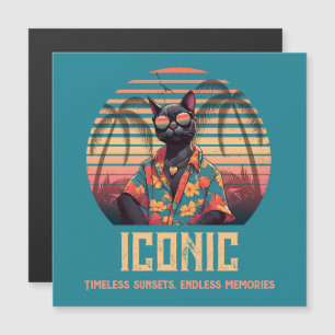 Timeless Tropical Cat Attitude