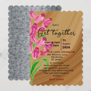 Timeless Tulips Get-Together Invitation