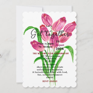 Timeless Tulips Get-Together  Invitation