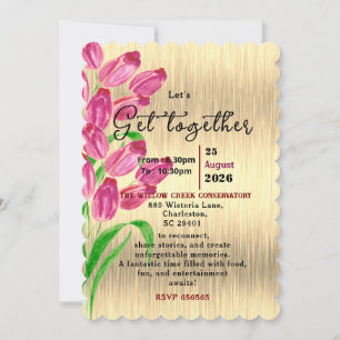 Timeless Tulips Get-Together Invitation