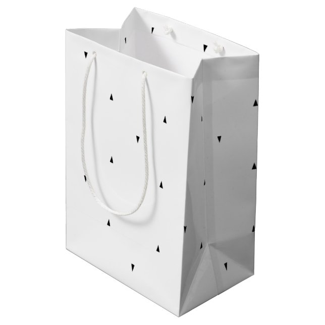 Timeless Valentine's Elegance Medium Gift Bag (Back Angled)