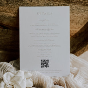 Timeless Vines Crest Beige Details Card