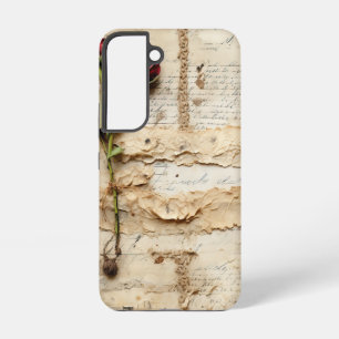 Timeless Vintage Floral Love Letter Samsung Galaxy Case