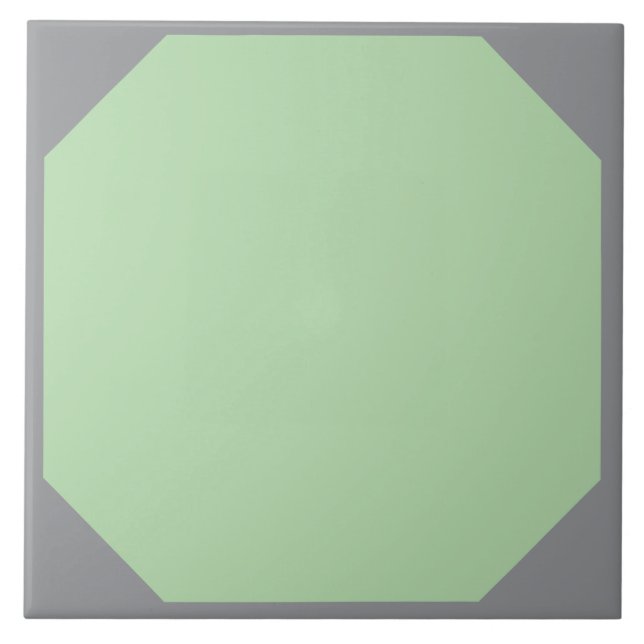Timeless Vintage Green Octagon Tile (Front)