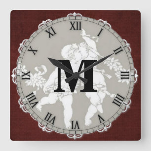Timeless Vintage Monogram Wall Clock