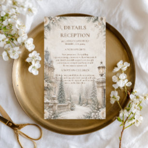 Timeless Winter Estate Garden Serenity Enclosure Card