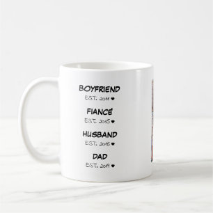 Timeline Dad Father Valentines Day Photo Coffee Mug