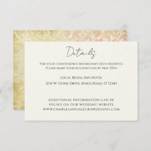 Timeline Order of Events Heart Leaf Tree Enclosure Invitation