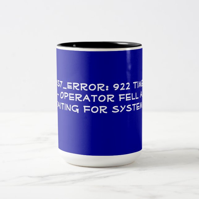 Timeout Error Code Two-Tone Coffee Mug (Center)