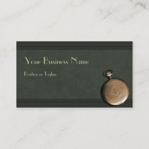 Timepiece Green Business Card