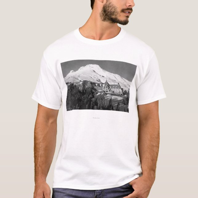 Timerline Lodge and Mt. Hood Photograph T-Shirt (Front)