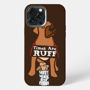 Times Are Ruff brown Puppy Dog Rhodesian Ridgeback iPhone 13 Pro Max Case