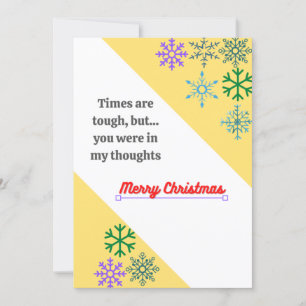 Times are tough 2020 Xmas Holiday Card