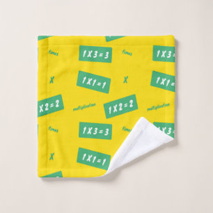 Times one yellow learning wash cloth