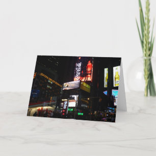 times sqare neon card